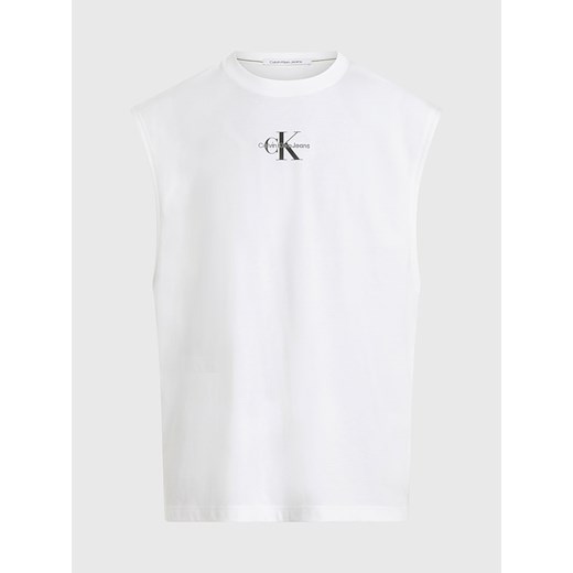 Calvin Klein Top w kolorze białym Calvin Klein L okazyjna cena Limango Polska