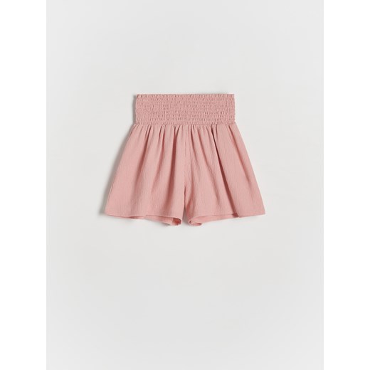 Reserved - Strukturalne szorty - różowy ze sklepu Reserved w kategorii Spodenki dziewczęce - zdjęcie 171350807