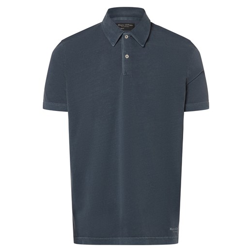 Marc O'Polo Męska koszulka polo Mężczyźni Bawełna niebieski jednolity ze sklepu vangraaf w kategorii T-shirty męskie - zdjęcie 171351039