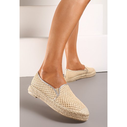 Beżowe Espadryle Nonassociation ze sklepu born2be.pl w kategorii Espadryle damskie - zdjęcie 171351277