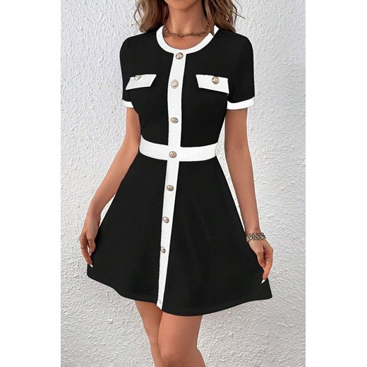 Sukienka LERTADA BLACK ze sklepu Ivet Shop w kategorii Sukienki - zdjęcie 171351428