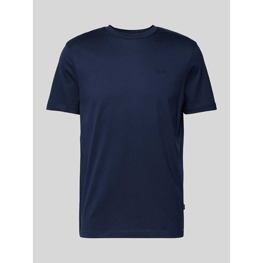 T-shirt z prążkowanym,okrągłym dekoltem model ‘Cosmo’ ze sklepu Peek&Cloppenburg  w kategorii T-shirty męskie - zdjęcie 171351645