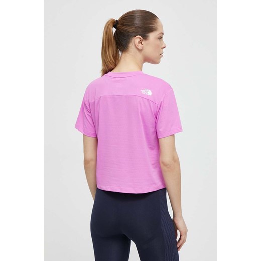 The North Face t-shirt sportowy Flex Circuit kolor różowy NF0A87JVQIX1 The North Face XS ANSWEAR.com