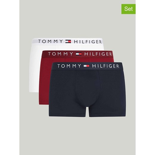Tommy Hilfiger Bokserki (3 pary) w kolorze czerwono-biało-granatowym Tommy Hilfiger M promocja Limango Polska