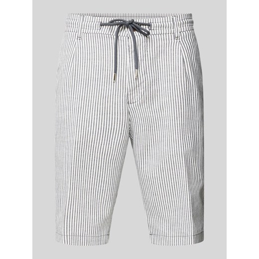 Bermudy o kroju regular fit z wiązanym paskiem model ‘RUBY’ ze sklepu Peek&Cloppenburg  w kategorii Spodenki męskie - zdjęcie 171359367