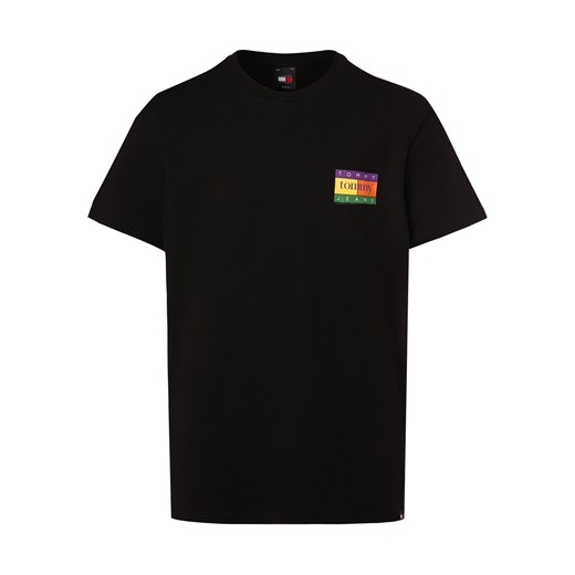 Tommy Jeans Koszulka męska Mężczyźni Bawełna czarny nadruk ze sklepu vangraaf w kategorii T-shirty męskie - zdjęcie 171361248
