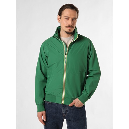 Derbe Męska kurtka funkcjonalna - Ripby Mężczyźni zielony jednolity ze sklepu vangraaf w kategorii Bluzy męskie - zdjęcie 171361317
