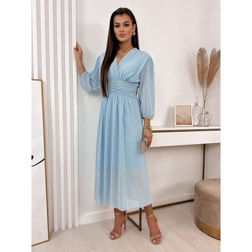 sukienka gary niebieska uni ze sklepu UBRA w kategorii Sukienki - zdjęcie 171363217