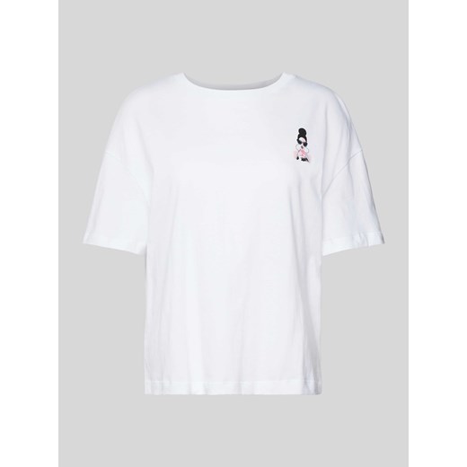 T-shirt z nadrukowanym motywem ze sklepu Peek&Cloppenburg  w kategorii Bluzki damskie - zdjęcie 171364087