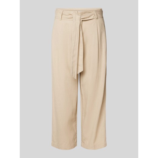 Spodnie materiałowe z paskiem w talii model ‘CARO’ ze sklepu Peek&Cloppenburg  w kategorii Spodnie damskie - zdjęcie 171364157