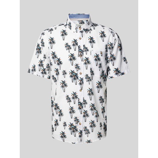 Koszula casualowa o kroju regular fit ze wzorem na całej powierzchni ze sklepu Peek&Cloppenburg  w kategorii Koszule męskie - zdjęcie 171364177