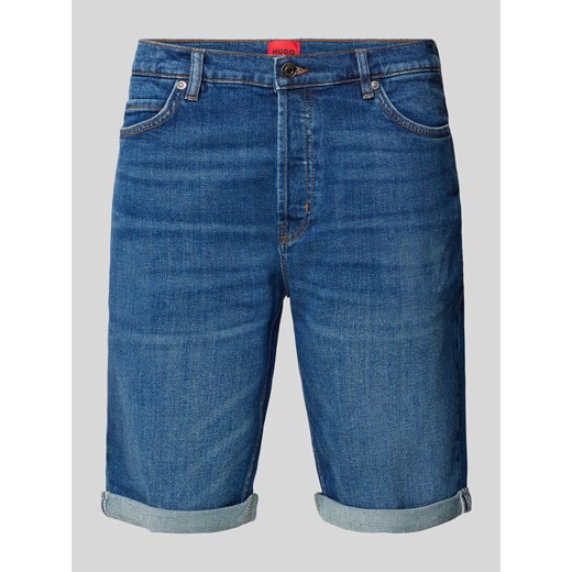 Szorty jeansowe o kroju tapered fit z 5 kieszeniami model ‘634’ ze sklepu Peek&Cloppenburg  w kategorii Spodenki męskie - zdjęcie 171364265