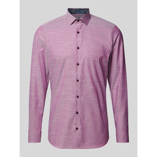 Koszula biznesowa o kroju body fit z kołnierzykiem typu kent ze sklepu Peek&Cloppenburg  w kategorii Koszule męskie - zdjęcie 171364376