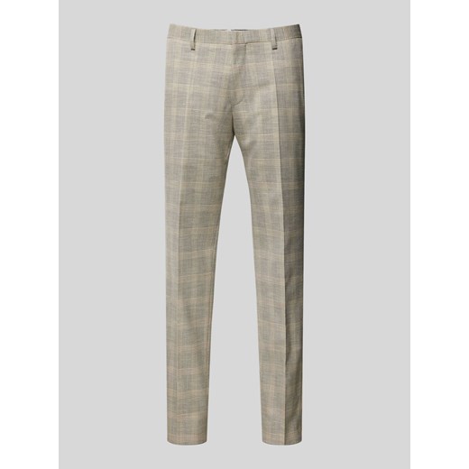 Spodnie do garnituru o kroju slim fit ze wzorem w kratę glencheck ze sklepu Peek&Cloppenburg  w kategorii Spodnie męskie - zdjęcie 171364385