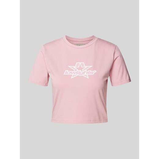 T-shirt krótki z nadrukiem z logo model ‘SUPERSTAR’ ze sklepu Peek&Cloppenburg  w kategorii Bluzki damskie - zdjęcie 171364469
