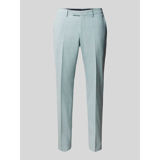 Spodnie z bocznymi,wpuszczanymi kieszeniami model ‘Ryan’ w kolorze lipowym ze sklepu Peek&Cloppenburg  w kategorii Spodnie męskie - zdjęcie 171364519