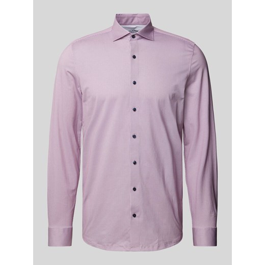 Koszula biznesowa o kroju body fit z fakturowanym wzorem ze sklepu Peek&Cloppenburg  w kategorii Koszule męskie - zdjęcie 171364635
