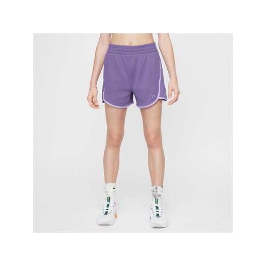 Spodenki treningowe dla dziewcząt Dri-FIT Nike Breezy - Fiolet ze sklepu Nike poland w kategorii Szorty - zdjęcie 171364879