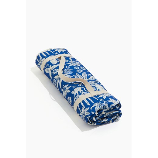H & M - Wzorzysty koc piknikowy - Niebieski ze sklepu H&M w kategorii Tekstylia ogrodowe - zdjęcie 171364949