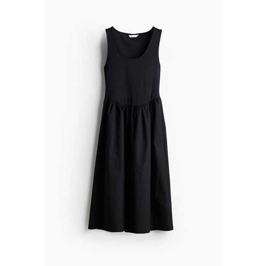 H & M - Sukienka z rozszerzanym dołem - Czarny H & M XL H&M