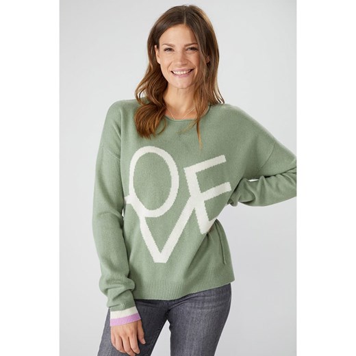 LIEBLINGSSTÜCK Sweter w kolorze oliwkowym ze sklepu Limango Polska w kategorii Swetry damskie - zdjęcie 171366479