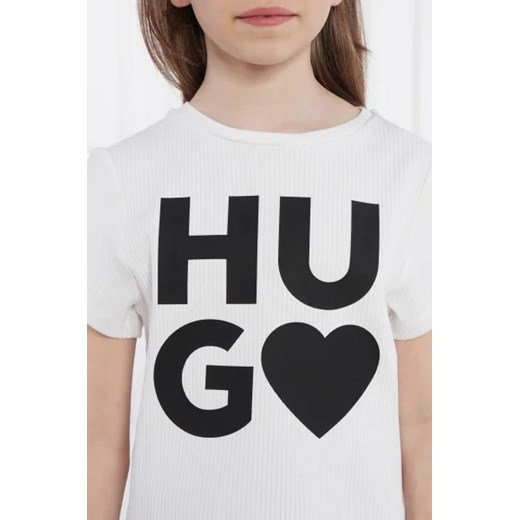 Bluzka dziewczęca Hugo Kids 