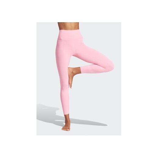 adidas Legginsy All Me IT9155 Różowy Slim Fit ze sklepu MODIVO w kategorii Spodnie damskie - zdjęcie 171367568