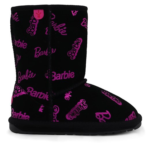 Śniegowce EMU Australia Barbie Wallaby Print Lo K12904 Black ze sklepu eobuwie.pl w kategorii Buty zimowe dziecięce - zdjęcie 171369687