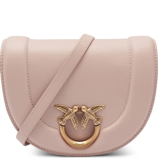 Pinko Skórzana torebka na ramię ROUND CLICK MINI VITELLO MORBI Pinko OS Gomez Fashion Store