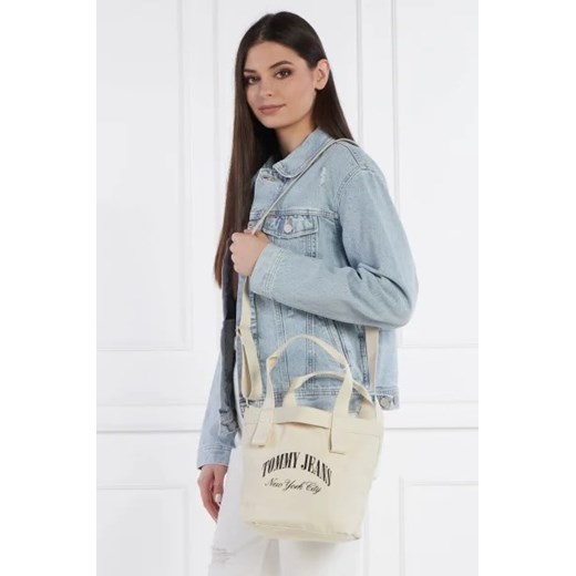 Shopper bag Tommy Jeans duża matowa na ramię