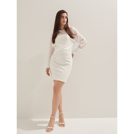 Mohito - Bluzka z wycięciem na plecach - biały Mohito XL Mohito