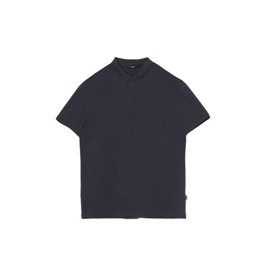 Cropp - Szara koszulka polo - szary ze sklepu Cropp w kategorii T-shirty męskie - zdjęcie 171372607
