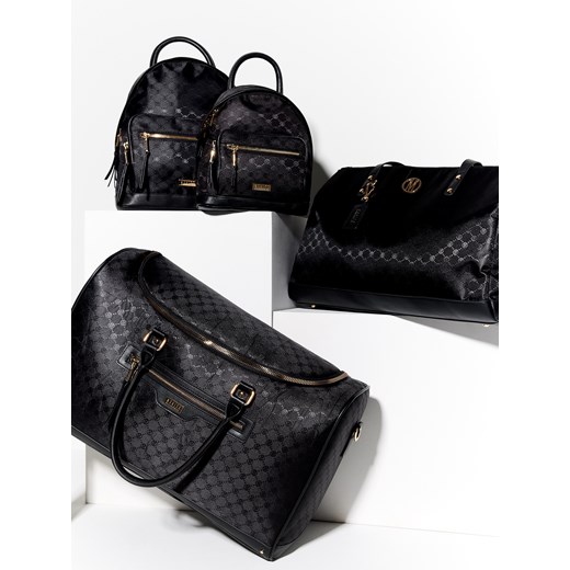 Mohito - Czarny plecak w monogram - czarny ze sklepu Mohito w kategorii Plecaki - zdjęcie 171372779
