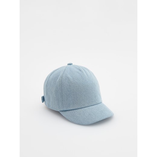 Reserved - Denimowa czapka z daszkiem - jasnoniebieski ze sklepu Reserved w kategorii Czapki dziecięce - zdjęcie 171372888