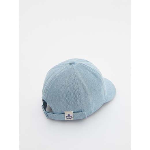 Reserved - Denimowa czapka z daszkiem - jasnoniebieski Reserved 6-12 miesięcy Reserved