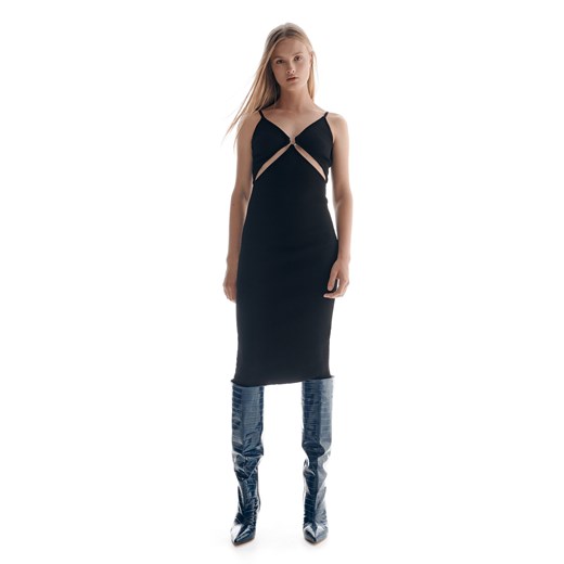 Reserved - Sukienka z wycięciami - czarny Reserved M Reserved promocja