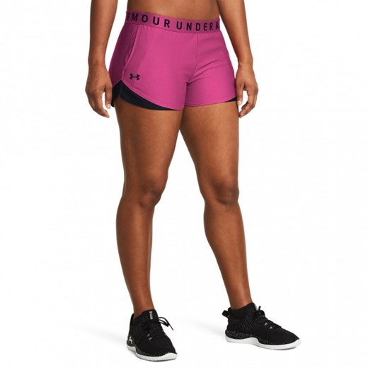 Damskie spodenki treningowe Under Armour Play Up Short 3.0 - różowe ze sklepu Sportstylestory.com w kategorii Szorty - zdjęcie 171374729