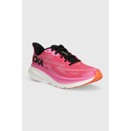 Hoka One One buty do biegania Clifton 9 kolor różowy 1127896 ze sklepu PRM w kategorii Buty sportowe damskie - zdjęcie 171374918