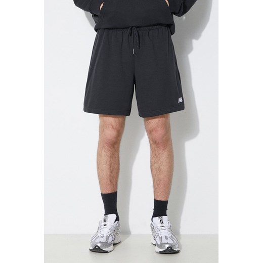 New Balance szorty French Terry męskie kolor czarny MS41520BK ze sklepu PRM w kategorii Spodenki męskie - zdjęcie 171375085