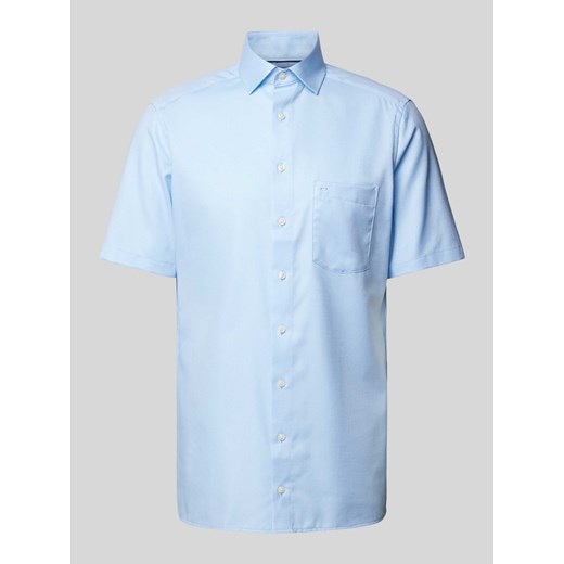 Koszula biznesowa o kroju modern fit z kieszenią na piersi model ‘Bergamo’ ze sklepu Peek&Cloppenburg  w kategorii Koszule męskie - zdjęcie 171375197