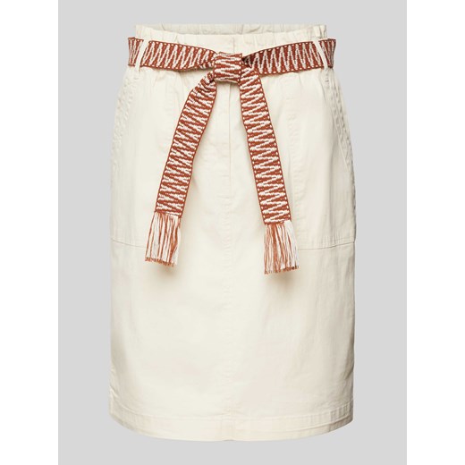 Spódnica o długości do kolan z wiązanym paskiem model ‘Dalone’ ze sklepu Peek&Cloppenburg  w kategorii Spódnice - zdjęcie 171375258