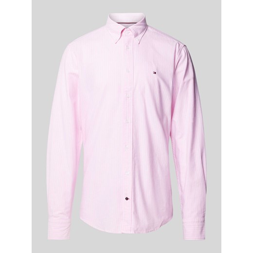 Koszula biznesowa o kroju regular fit z wyhaftowanym logo ze sklepu Peek&Cloppenburg  w kategorii Koszule męskie - zdjęcie 171375338