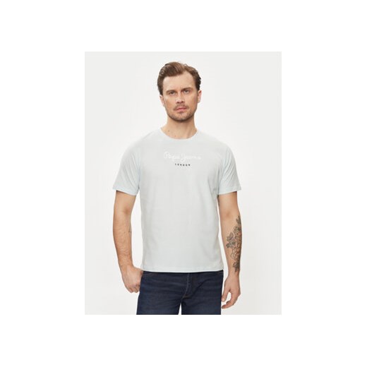 Pepe Jeans T-Shirt Eggo N PM508208 Niebieski Regular Fit ze sklepu MODIVO w kategorii T-shirty męskie - zdjęcie 171376696