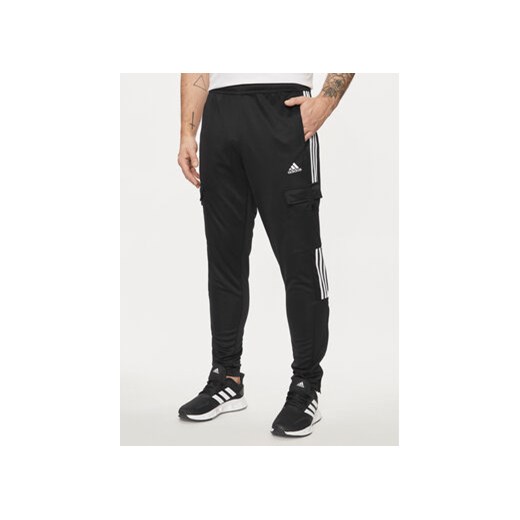 adidas Spodnie dresowe IA3067 Czarny Regular Fit ze sklepu MODIVO w kategorii Spodnie męskie - zdjęcie 171377068