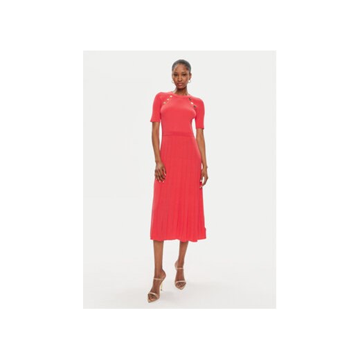 MICHAEL Michael Kors Sukienka dzianinowa MS480U033D Koralowy Regular Fit ze sklepu MODIVO w kategorii Sukienki - zdjęcie 171377188