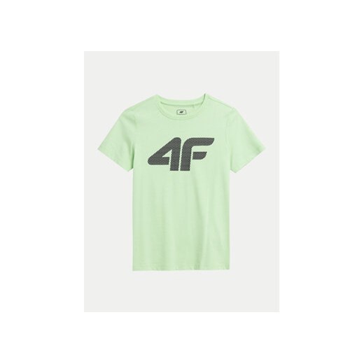 4F T-Shirt 4FJWSS24TTSHM1115 Zielony Regular Fit ze sklepu MODIVO w kategorii T-shirty chłopięce - zdjęcie 171377275