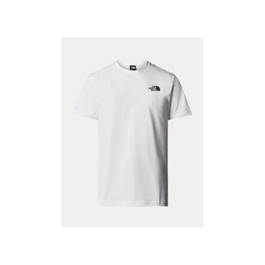 T-shirt męski The North Face sportowy biały z krótkim rękawem