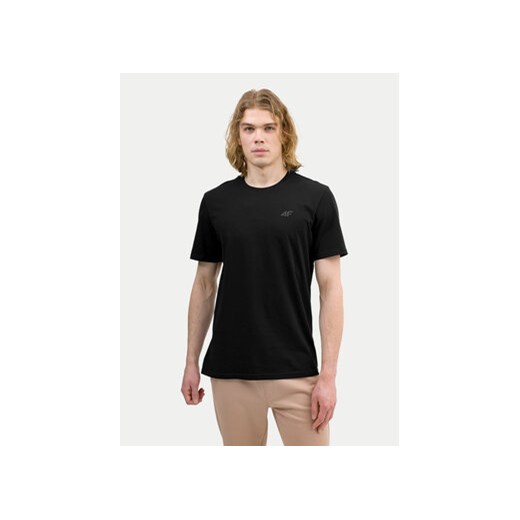4F T-Shirt 4FWSS24TTSHM1154 Czarny Regular Fit ze sklepu MODIVO w kategorii T-shirty męskie - zdjęcie 171377596