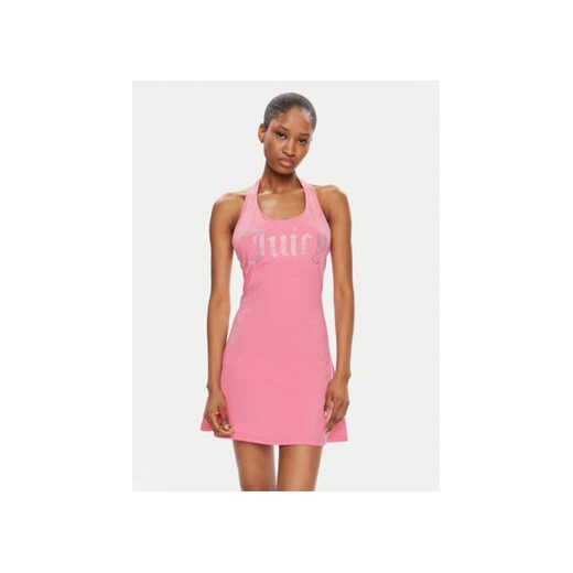 Juicy Couture Sukienka letnia Hector JCWED24311 Różowy Slim Fit ze sklepu MODIVO w kategorii Sukienki - zdjęcie 171377599