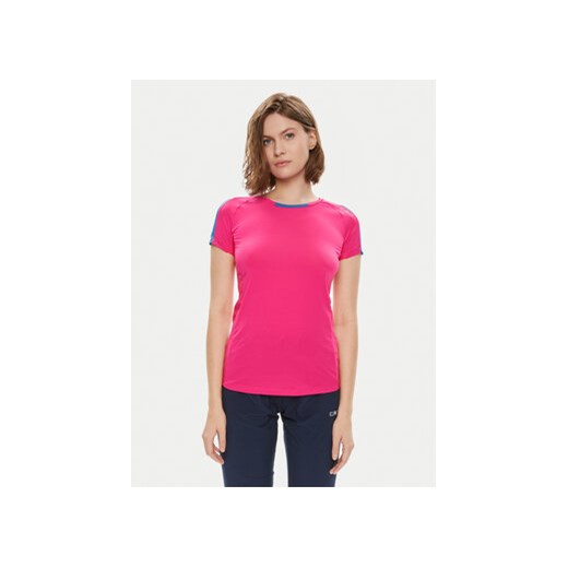 CMP Koszulka techniczna 32C6236 Różowy Slim Fit ze sklepu MODIVO w kategorii Bluzki damskie - zdjęcie 171377736